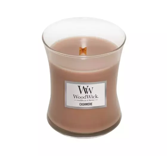 WOODWICK MEDIUM JAR CANDLE DUFTKERZE CASHMERE 275G