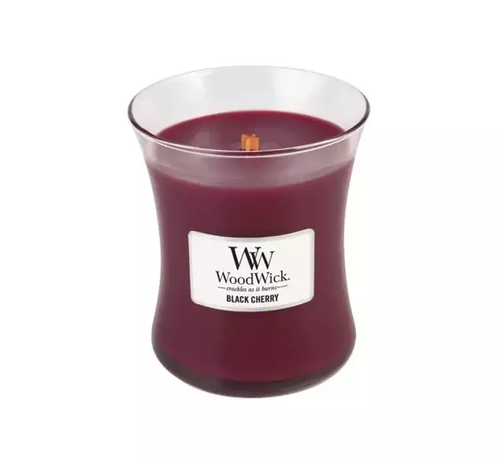 WOODWICK SMALL JAR CANDLE DUFTKERZE BLACK CHERRY 85G