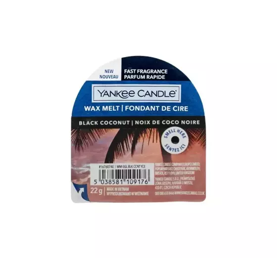 YANKEE CANDLE DUFTWACHS BLACK COCONUT 22G