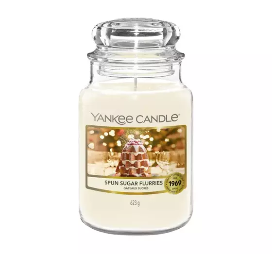 YANKEE CANDLE GROSSE DUFTKERZE SPUN SUGAR FLURRIES 623G