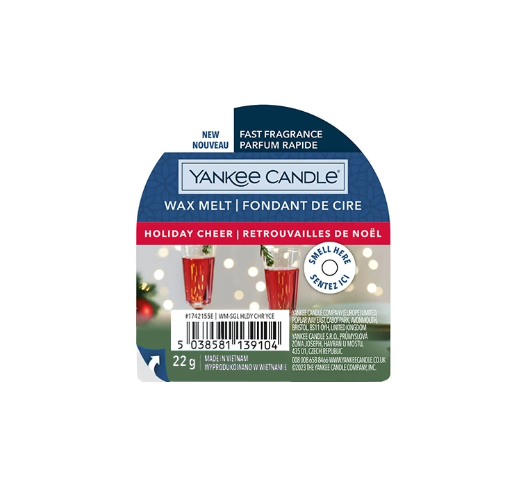 YANKEE CANDLE WAX MELT DUFTWACHS  HOLIDAY CHEER 22G