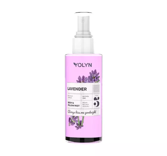 YOLYN BETTWÄSCHE- UND KÖRPERNEBEL LAVENDER 200ML