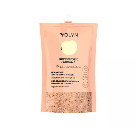 YOLYN GREENBIOTIC FERMENT PFIRSICH 2IN1 PEELING-MASKE 50ML