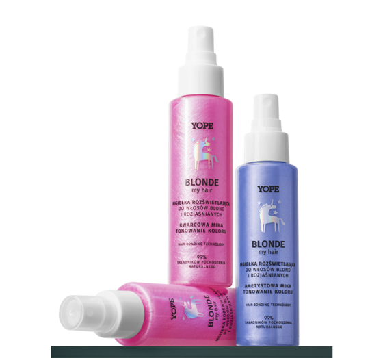 YOPE BLONDE MY HAIR AUFHELLENDES HAARSPRAY FÜR BLONDES HAAR AMETHYST 100ML