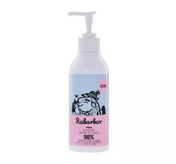 YOPE NATÜRLICHE KÖRPERLOTION RHABARBER UND ROSE 300ML