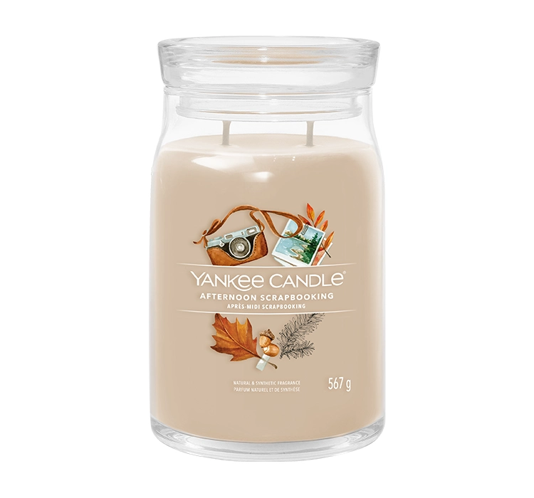 Yankee Candle Signature Große Duftkerze Afternoon Scrapbooking 567g