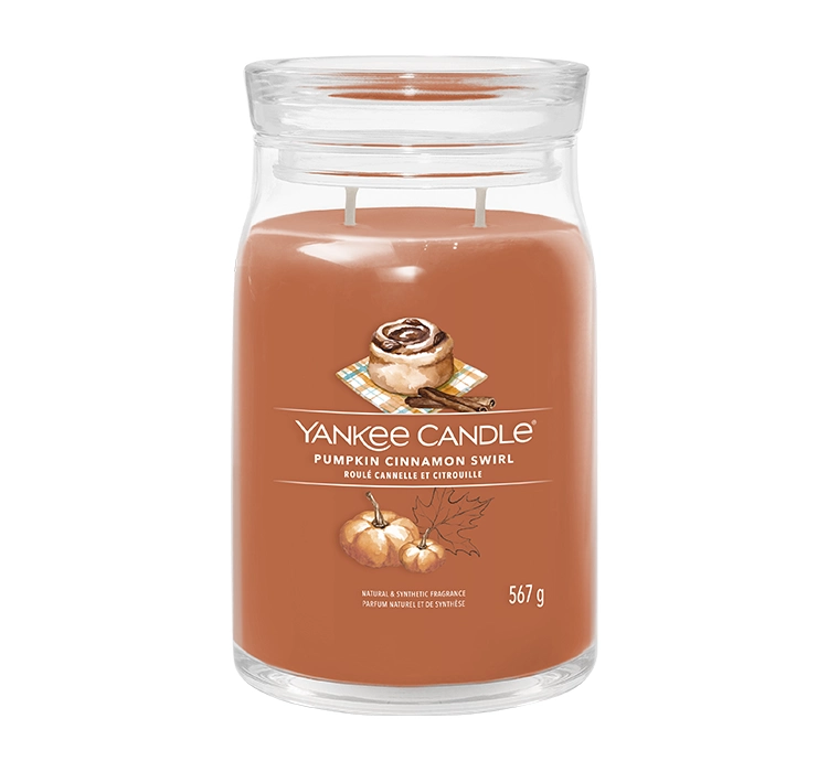 Yankee Candle Signature Große Duftkerze Pumpkin Cinnamon Swirl 567g