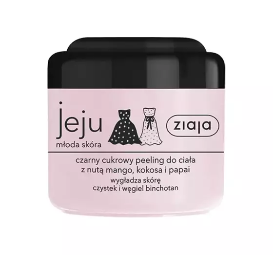 ZIAJA JEJU SCHWARZES ZUCKER-KÖRPERPEELING 200ML