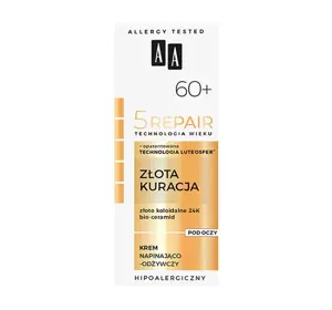 AA 5 REPAIR 60+ ZŁOTA KURACJA SPANNEND-NÄHRENDE AUGENCREME 15ML