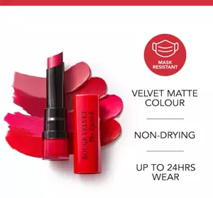 BOURJOIS ROUGE VELVET LIPSTICK MATTER LIPPENSTIFT 13