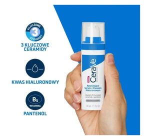 CERAVE FEUCHTIGKEITSSPENDENDES GESICHTSSERUM MIT HYALURONSÄURE 30ML