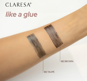 CLARESA LIKE A GLUE AUGENBRAUENGEL 02 BROWN 8G 