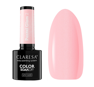 CLARESA SOAK OFF HYBRIDLACK PASTEL GLAM 2 5G