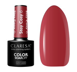 CLARESA SOAK OFF HYBRIDLACK STAY COSY 6 5ML