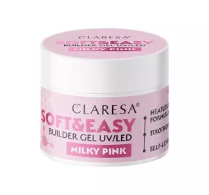 CLARESA SOFT & EASY AUFBAUGEL UV/LED MILKY PINK 45G