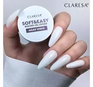 CLARESA SOFT & EASY AUFBAUGEL UV/LED MILKY WHITE 45G