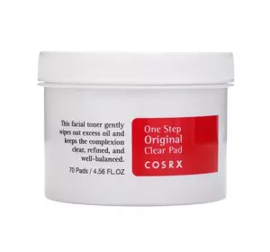 COSRX ONE STEP ORIGINAL CLEAR PAD PEELING-REINIGUNGSPADS 70 STÜCK