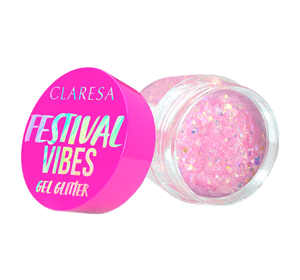 Claresa Festival Vibes Gel Glitter für Gesicht und Körper 02 We Found Love 9,5g