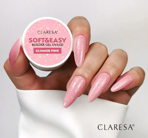 Claresa Soft & Easy Aufbaugel Glimmer Pink 45g