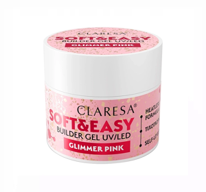 Claresa Soft & Easy Aufbaugel Glimmer Pink 45g