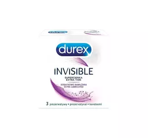 DUREX INVISIBLE EXTRA LUBRICATED KONDOME 3 STÜCK