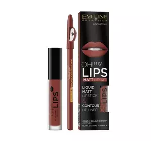 EVELINE OH MY LIPS FLÜSSIGER LIPPENSTIFT + LIPLINER 02