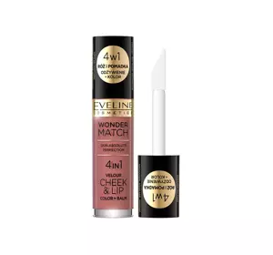 EVELINE WONDER MATCH CHEEK & LIP FLÜSSIGES ROUGE UND LIPPENSTIFT 05 4,5ML