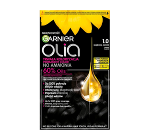 GARNIER OLIA PERMANENTE HAARFARBE OHNE AMMONIAK 1.0 DUNKELSCHWARZ