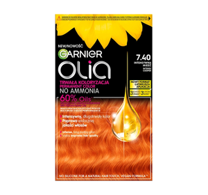 GARNIER OLIA PERMANENTE HAARFARBE OHNE AMMONIAK 7.40 INTENSIVER KUPFER