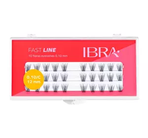 IBRA FAST LINE KÜNSTLICHE WIMPERBÜNDEL SCHWARZ 12MM