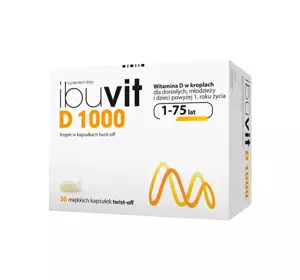 Ibuvit D 1000 Vitamin D Twist-Off-Kapseln Nahrungsergänzungsmittel 30 stk gratis