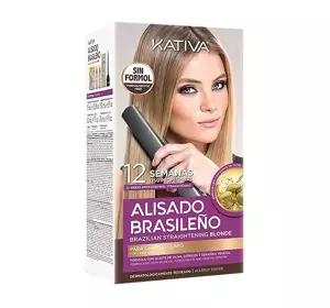 KATIVA ALISADO BRASILENO KERATINGLÄTTUNGS-SET FÜR BLONDES HAAR SET