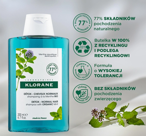 KLORANE DETOX REINIGENDES SHAMPOO MIT BIO-MINZE 200ML