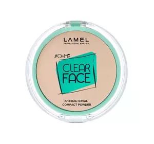 LAMEL CLEAR FACE COMPACT POWDER ANTIBAKTERIELLES GEPRESSTES PUDER 401 LIGHT NATURAL 6G