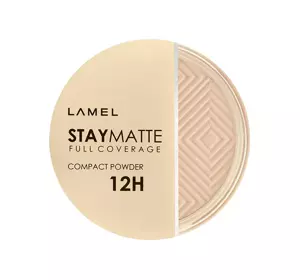 LAMEL STAY MATTE COMPACT POWDER DECKENDES GEPRESSTES PUDER 402 COLD IVORY 12G