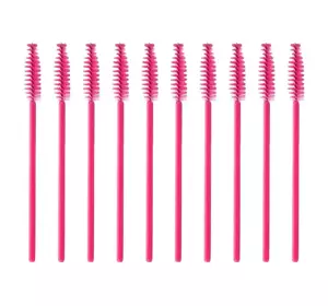 LASH BROW SPIRALFÖRMIGE WIMPERN- UND AUGENBRAUENBÜRSTE ROSA 10 STÜCK