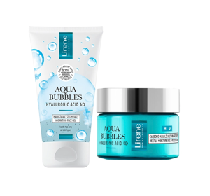 LIRENE AQUA BUBBLES GESCHENKSET CREME + REINIGUNGSGEL