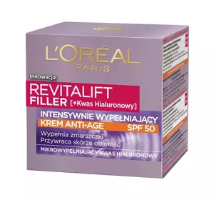 LOREAL REVITALIFT FILLER INTENSIV FÜLLENDE ANTI-AGE-CREME SPF50 50ML