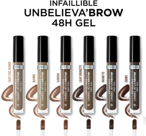 LOREAL UNBELIEVA BROW GEL DARK BRUNETTE 3,4ML