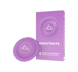 LOVE MATCH RESISTENTE KONDOME 6 STÜCK