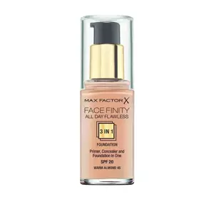 MAX FACTOR FACE FINITY ALL DAY FLAWLESS 3IN1 GRUNDIERUNG 45 WARM ALMOND 30 ML