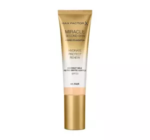 MAX FACTOR MIRACLE SECOND SKIN FOUNDATION 01 FAIR 30ML