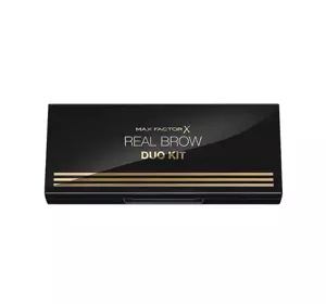 MAX FACTOR REAL BROW DUO KIT AUGENBRAUENPALETTE 002 MEDIUM 3,3G