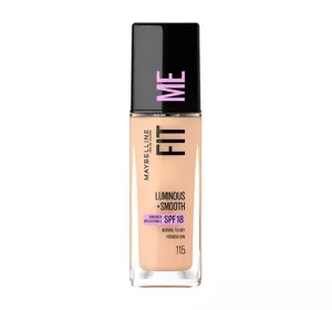 MAYBELLINE FIT ME LUMINOUS + SMOOTH FOUNDATION 115 IVORY 30ML