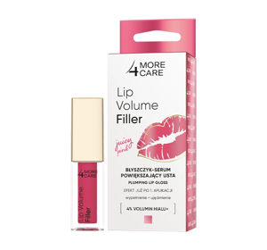 MORE4CARE LIP VOLUME FILLER LIPGLOSS-SERUM FÜR MEHR LIPPENVOLUMEN JUICY PINK 4,8G