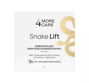 MORE4CARE SNAKE LIFT AUFBAUENDE CREME GEGEN FALTEN FÜR NACHT 50ML