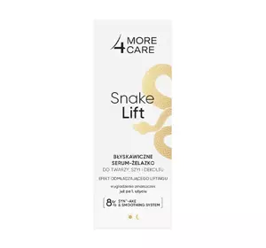 MORE4CARE SNAKE LIFT BLITZSCHNELL WIRKENDES SERUM FÜR GESICHT 35ML