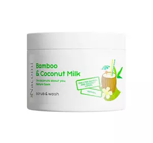 NACOMI PIANKOWY KÖRPERPEELING BAMBOO & COCONUT MILK 180ML