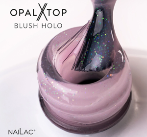 NAILAC OPALX TOP HYBRID TOPCOAT BLUSH HOLO 7ML