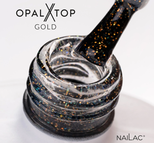 NAILAC OPALX TOP HYBRID TOPCOAT GOLD 7ML